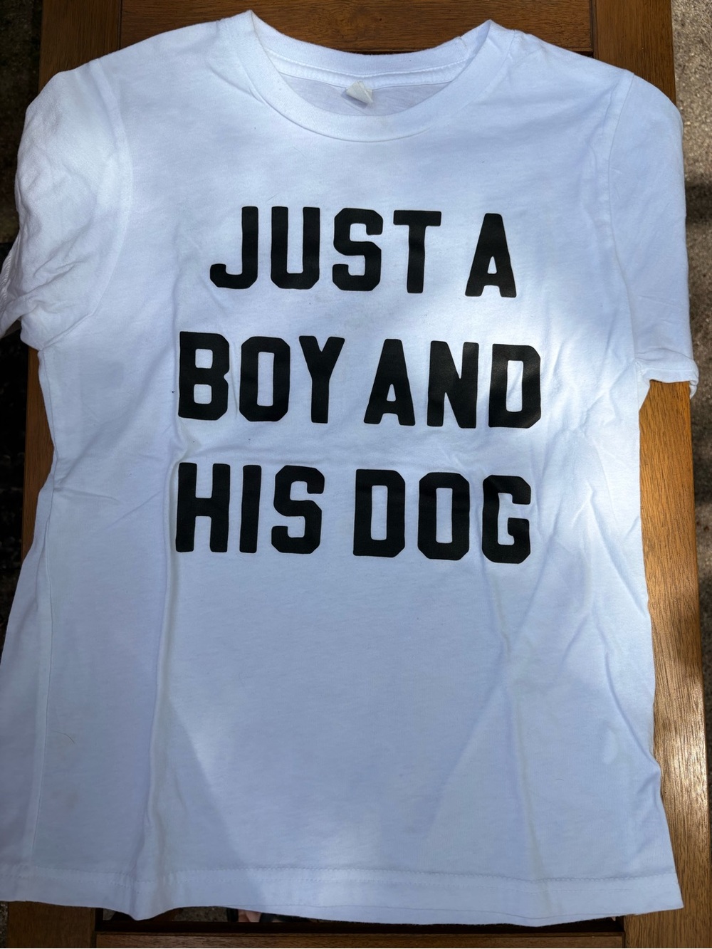Just a Boy and His Dog Shirt Youth M